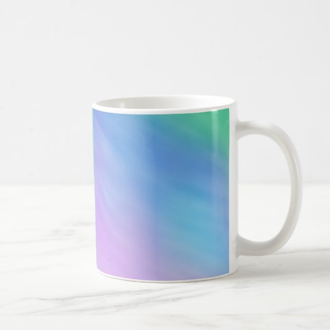 Soft Rainbow Coloured Sky Coffee Mug (Right)