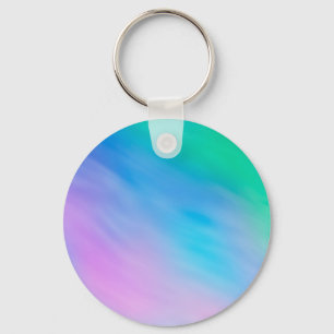Soft Rainbow Coloured Sky Key Ring