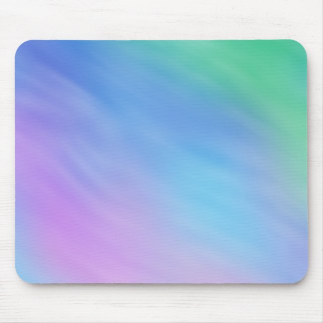 Soft Rainbow Coloured Sky Mouse Mat (Front)