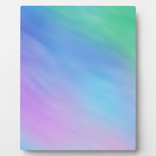 Soft Rainbow Coloured Sky Plaque (Front)