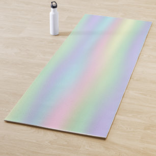 Soft Rainbow Holographic   Custom Yoga Mat