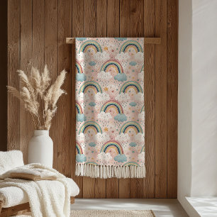 Soft Rainbow Sherpa Gift for Kids’ Cuddle Time Sherpa Blanket