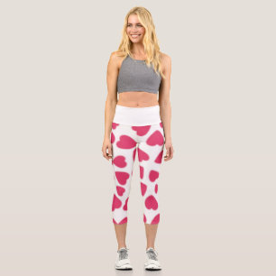Soft Red Heart Capri Leggings