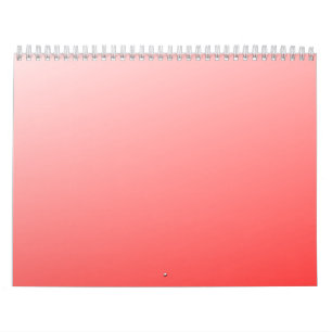 Soft Red Pink Gradient Background Minimal Abstract Calendar