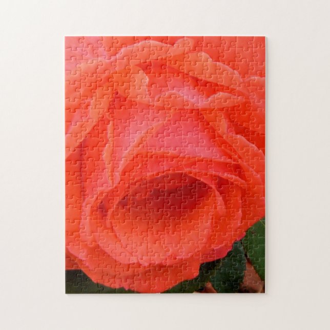 Soft Red Rose Petals - 11x14 - 252 pieces Jigsaw Puzzle (Vertical)