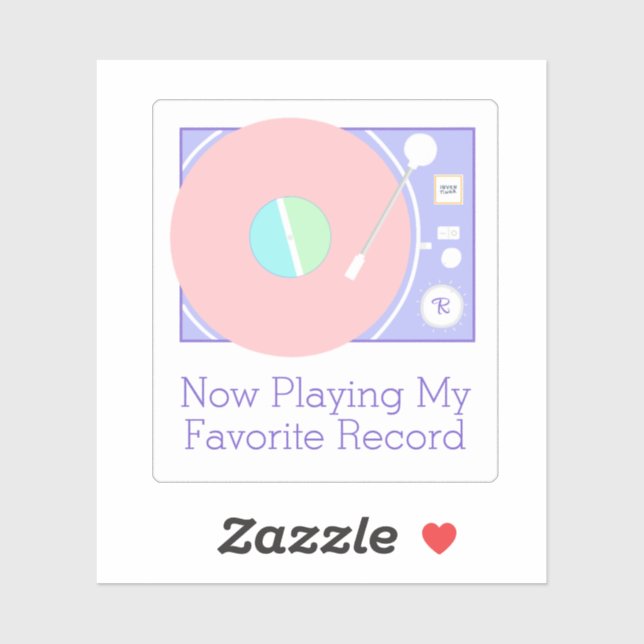 Soft Retro Vinyl Vibes Classic Record Player  (Sheet)