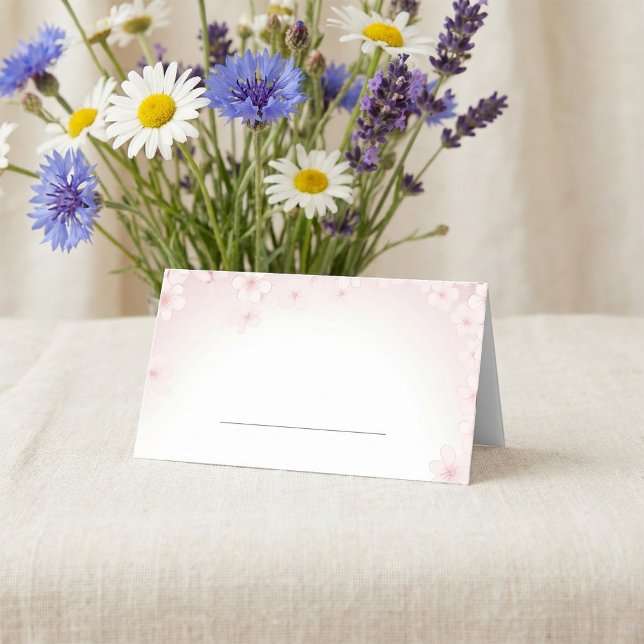 Soft, Romantic Cherry Blossom Wedding Table name Place Card (Soft, Romantic Cherry Blossom Wedding Table name Place Card.)