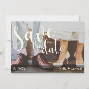 Soft Romantic Photo Typography 30 Save the Date 2