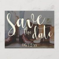 Soft Romantic Photo Typography 30 Save the Date 2c