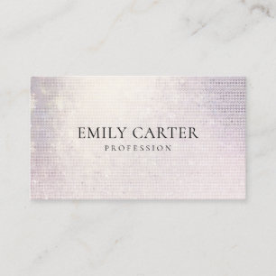 Soft Rose Gold Foil QR Code Minimalist Business Card
