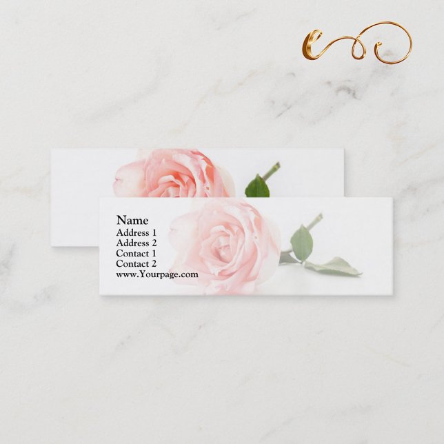 Soft Rose Mini Business Card (Creator Uploaded)