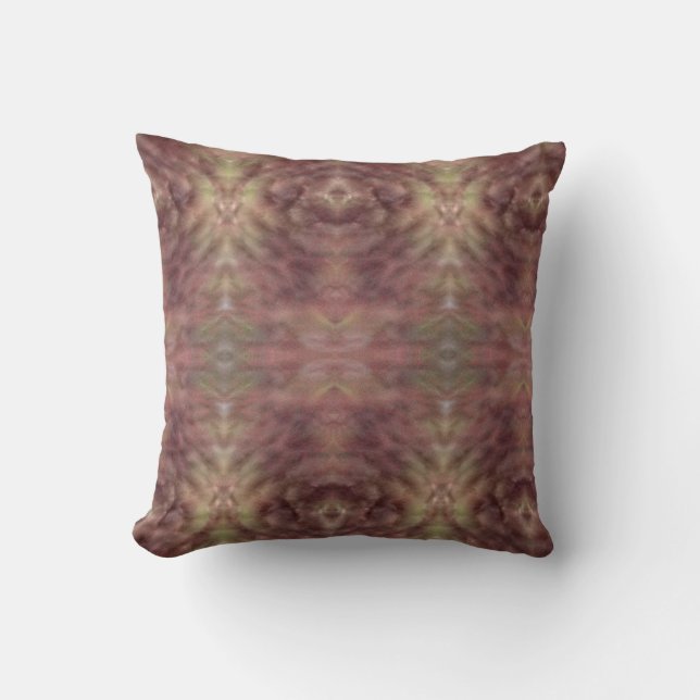 soft rose purple  pattern centre reflection cushion (Front)