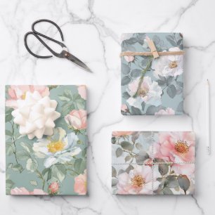 Soft Roses Series Wrapping Paper Sheets