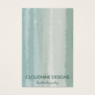 Soft Sage Earring Necklace Jewellery Display Card