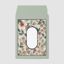 Soft Sage Floral Arch Frame Design