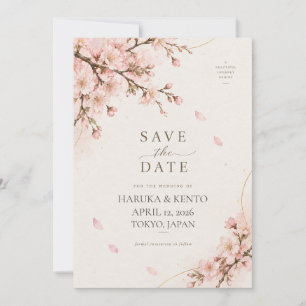 Soft Sakura Cherry Blossom Japanese Garden Save th Invitation
