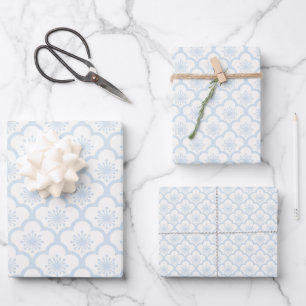 Soft Sakura Powder Blue - Neutral Wrapping Paper Sheet