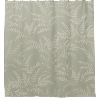 Soft Serenity Leaves Shower Curtain