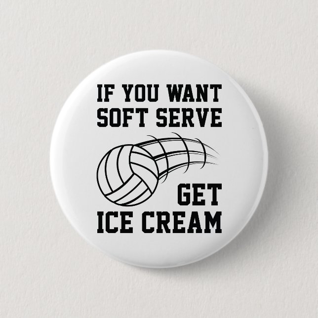 Soft Serve Ice Cream 6 Cm Round Badge (Front)
