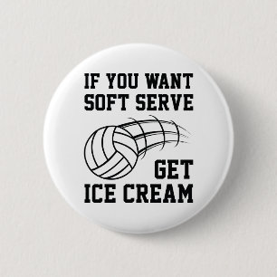 Soft Serve Ice Cream 6 Cm Round Badge