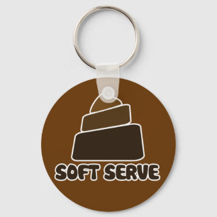 Soft Serve POOP Joke Key Ring