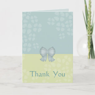 Soft Shades Bow Thank-You Card: Customise Thank You Card