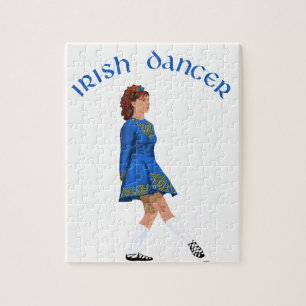 Soft Shoe Irish Dancer in Blue Jigsaw Puzzle