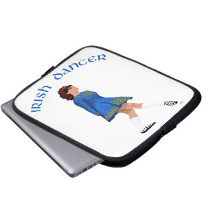 Soft Shoe Irish Dancer in Blue Laptop Sleeve
