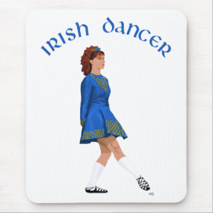 Soft Shoe Irish Dancer in Blue Mouse Mat
