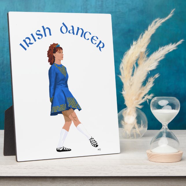 Soft Shoe Irish Dancer in Blue Plaque (Side)