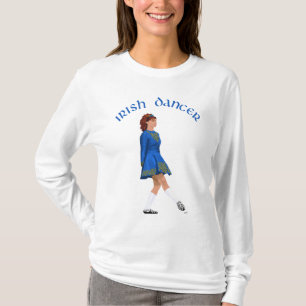 Soft Shoe Irish Dancer in Blue T-Shirt