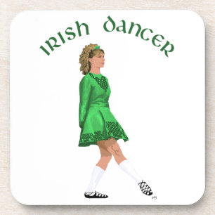 Soft Shoe Irish Dancer in Green Coaster