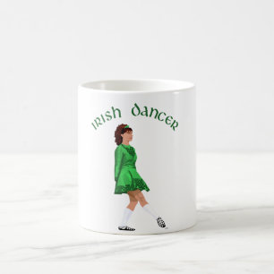 Soft Shoe Irish Dancer in Green Coffee Mug