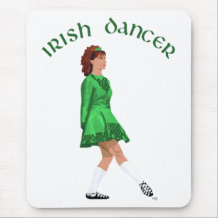 Soft Shoe Irish Dancer in Green Mouse Mat