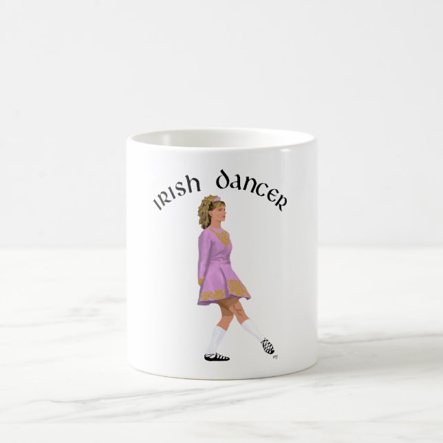 Soft Shoe Irish Dancer in Pink Coffee Mug (Center)