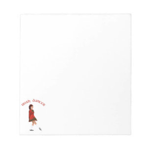 Soft Shoe Irish Dancer in Red Notepad