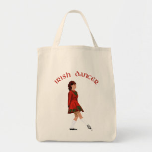 Soft Shoe Irish Dancer in Red Tote Bag