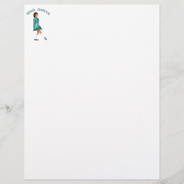 Soft Shoe Irish Dancer in Turquoise (Front)