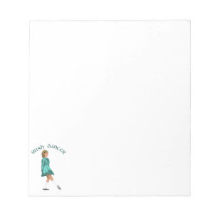 Soft Shoe Irish Dancer in Turquoise Notepad