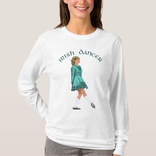 Soft Shoe Irish Dancer in Turquoise T-Shirt