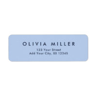 Soft Sky Blue - Classic Address Label