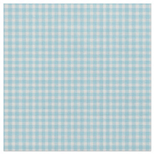 Soft Sky Blue Gingham Check Pattern Fabric