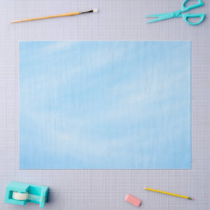 Soft Sky Blue Minimal Gradient Design Tissue Paper