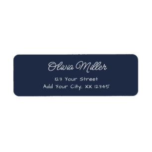 Soft Sky Blue - Modern Address Label