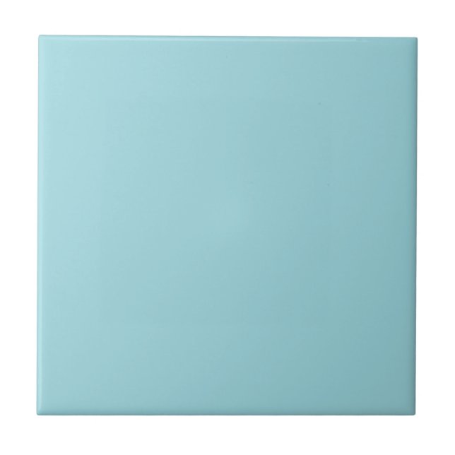 Soft Sky Blue Solid Colour Tile (Front)