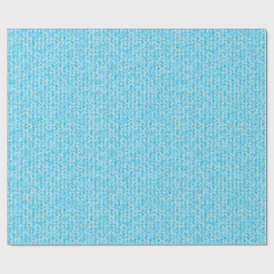 Soft Sky Blue & White Watercolor Ditsy Floral Patt Wrapping Paper