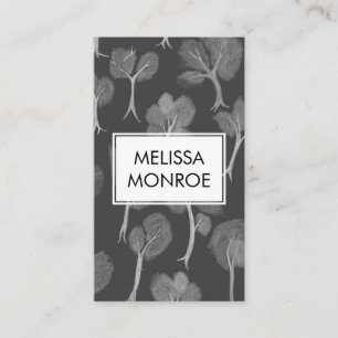 Soft Smoke Trees Nature Abstract Mystical Magical  Business Card