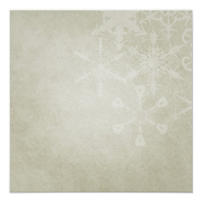Soft Snowflakes Poster (Front)