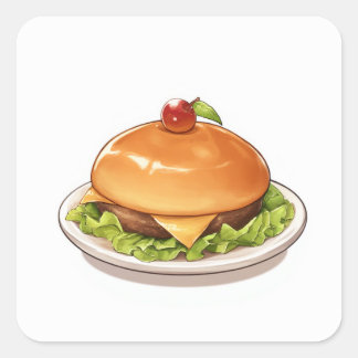 Soft Soft Art Square Sticker