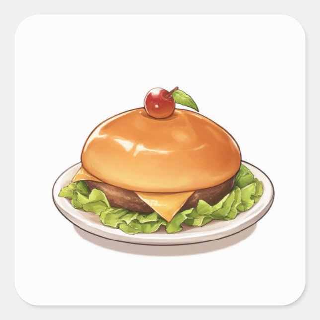 Soft Soft Art Square Sticker (Front)